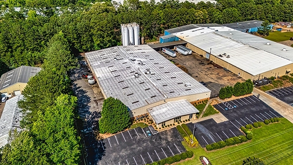 Arial view of the M.A. Industries Manufacturing Plant